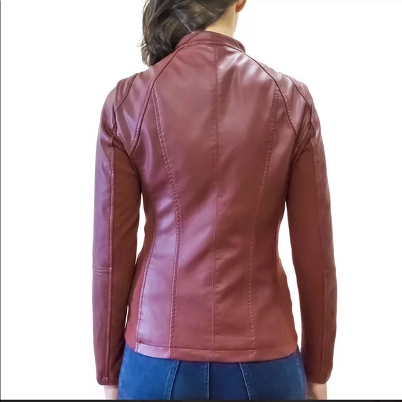 NWT Women’s Sebby Faux Leather Jacket - Picture 2 of 8